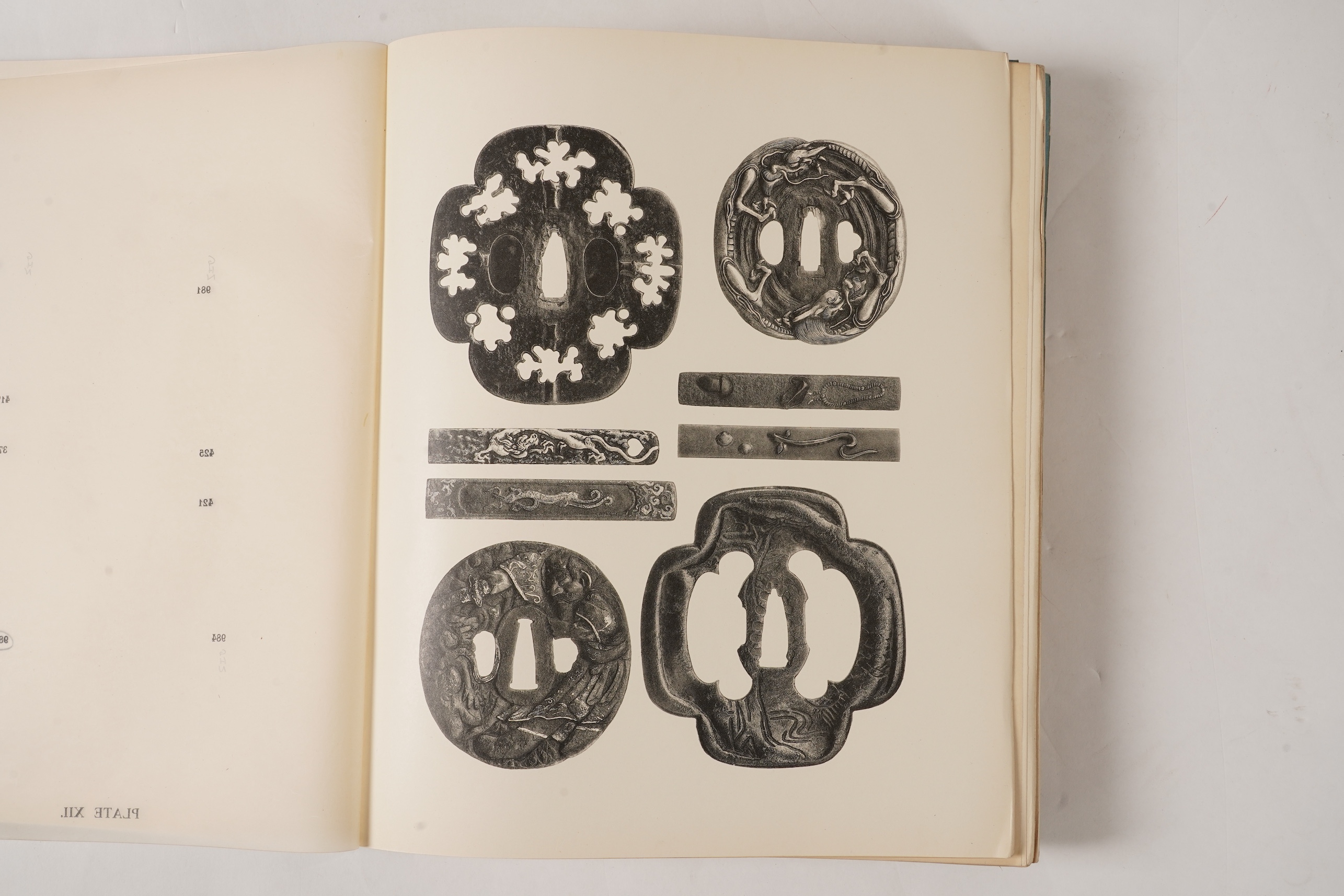 Henri L. Joly. 'W. L. Behrens Collection', four catalogues, Part I Netsuke, Part II Lacquer and Inro, Part III Sword Fittings, Glendening and Co., Ltd., MCMXIII-MCMXIV (1913-14), complete with prices obtained booklets